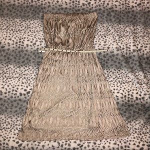 Maurice’s Champagne Lace Dress with Belt